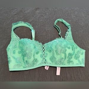 Victoria's Secret Dream Angels Mint Lace Bra Sexy Lingerie Corset